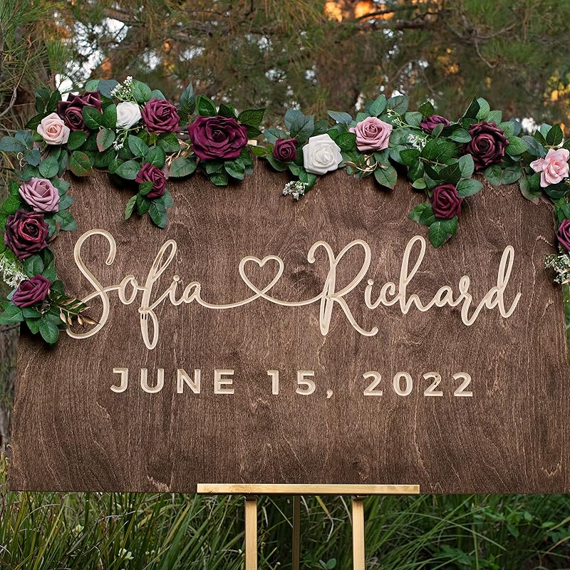 Personalized Wedding Welcome Sign, Custom Wood
