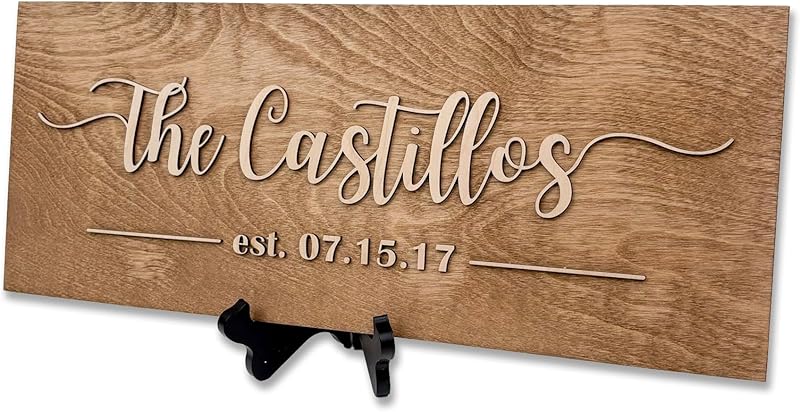 Personalized Custom Wooden Name Sign for Wedding