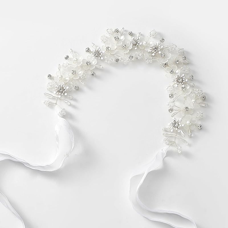 Pearl Flower Princess Headpiece, Bridal Hair Accessory