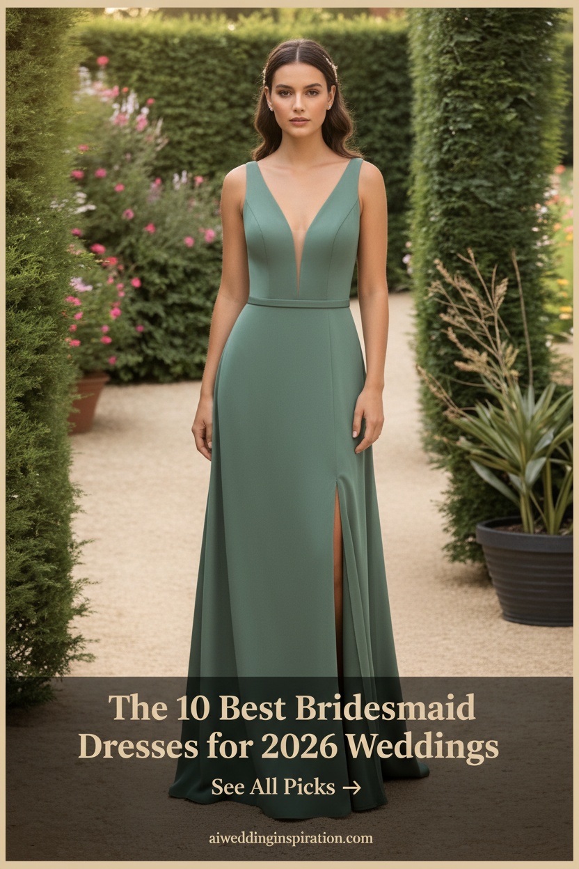 curated best bridesmaid dresses 2026 sage green floor length | AI Wedding Inspiration