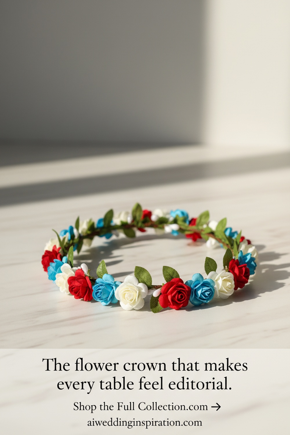 EBOOT 15 Pieces Assorted Flower Crown Wreath Set - Hero Shot