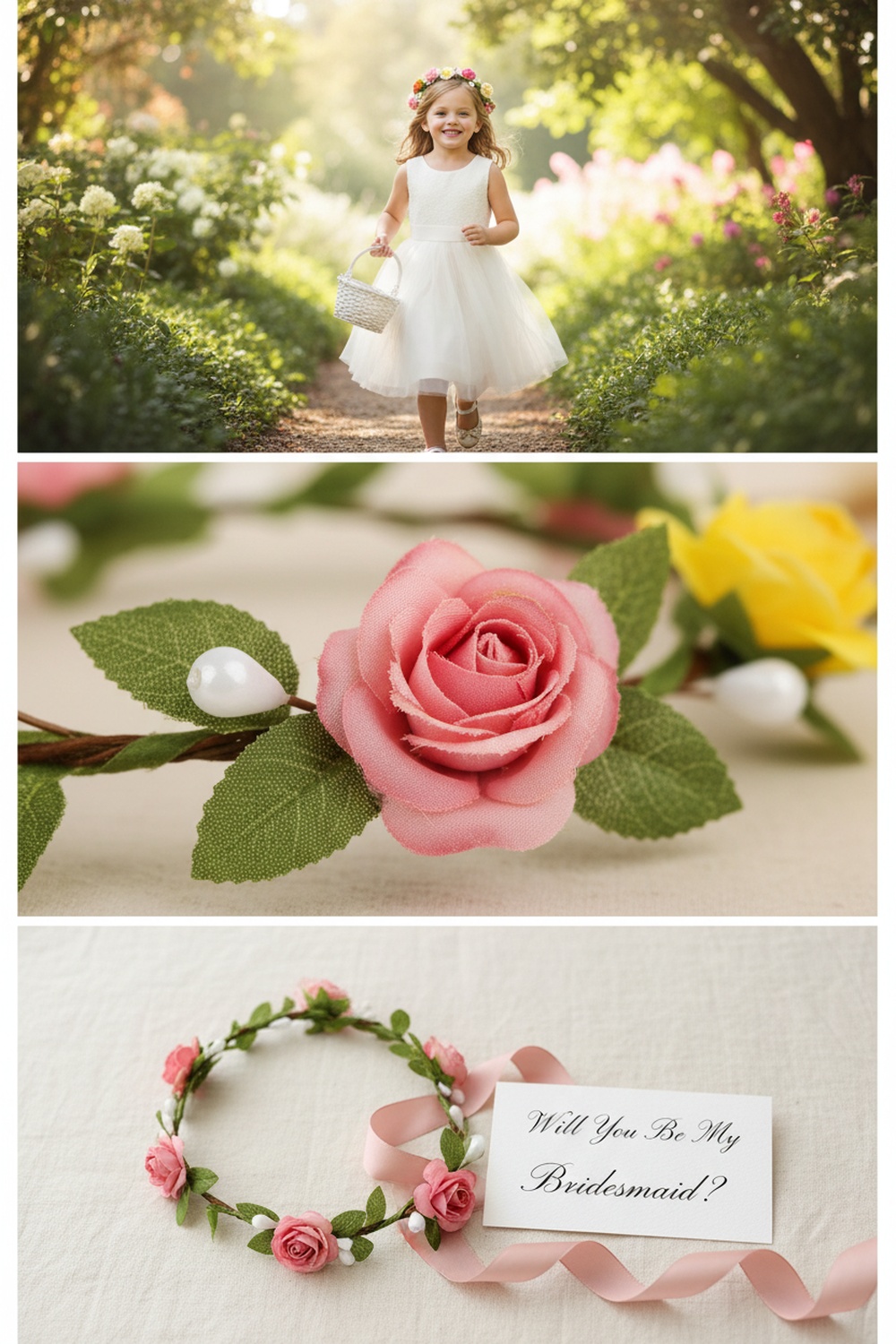 EBOOT 15 Pieces Assorted Flower Crown Wreath Set - Triptych