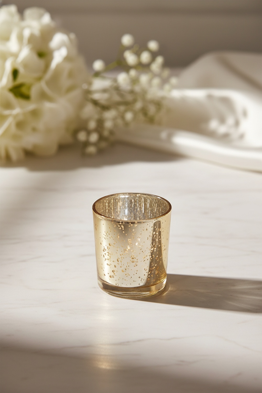 Mercury Gold Votive Candle Holders, Set of 36 - Hero Shot