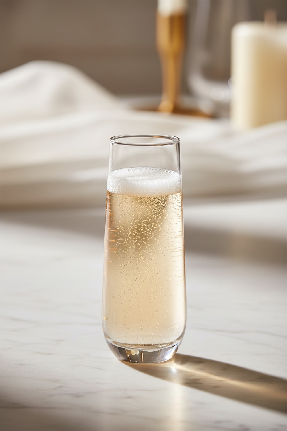 JoyJolt Milo Stemless Champagne Flutes Set of 8 - Hero Shot