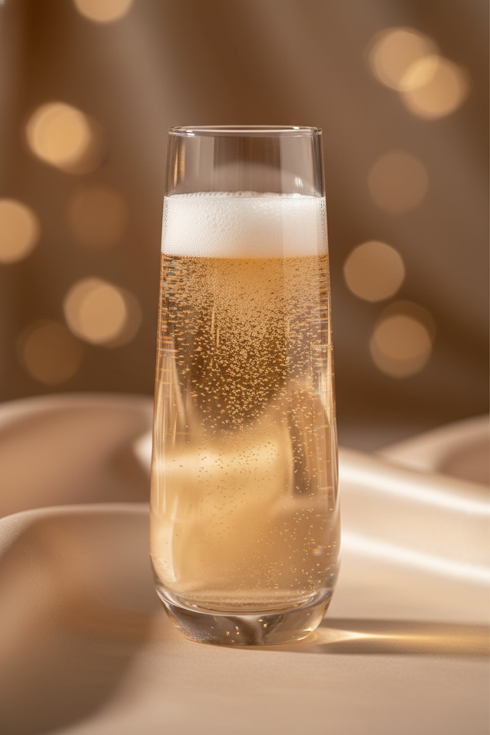 JoyJolt Milo Stemless Champagne Flutes Set of 8 - Detail Shot