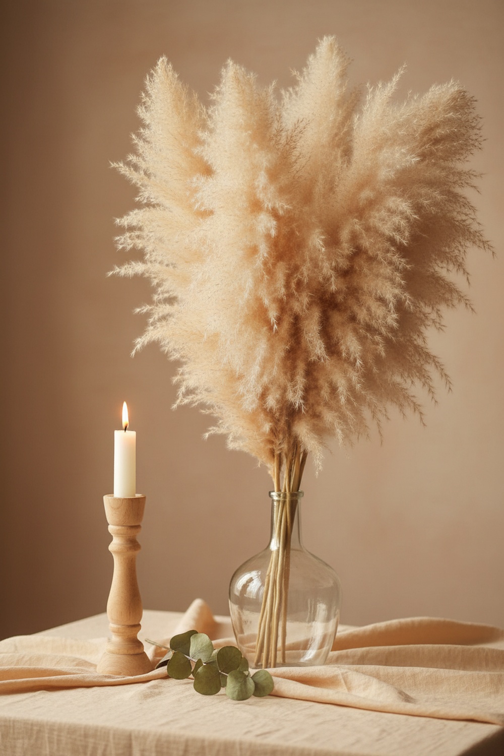 Natural Pampas Grass 40 Inch, 10 Stems - Curated Edit
